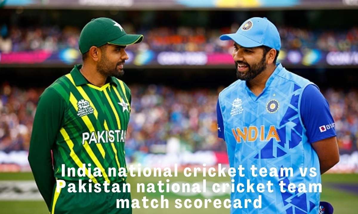 India national cricket team vs Pakistan national cricket team match scorecard